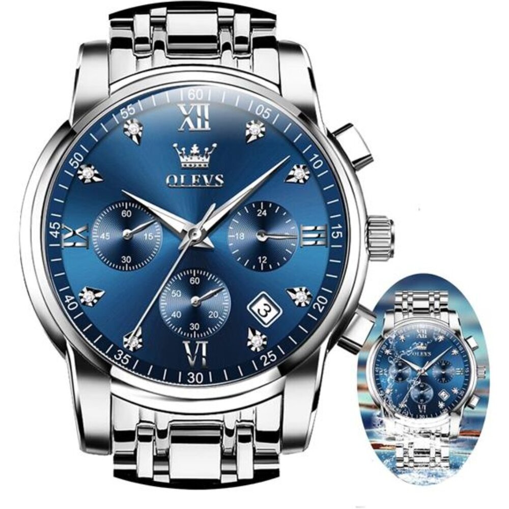 Quartz Luxury Watch Luminous Water Resistant Chronograph Watches for Men
